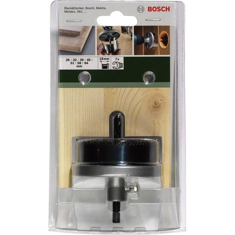 Set de scies cloches acer acier argenté diamètres variés (1/3)