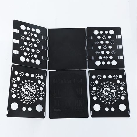 Faltbarer Wäscheständer 58 x 68 cm (schwarz)