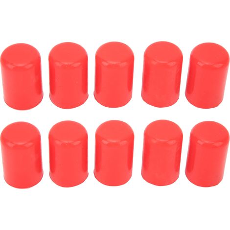 Bouchons de tuyau d'aspiration auto 10 pièces, diamètre intérieur 16 mm, capuchons de vide rouge pour voiture (1/5)