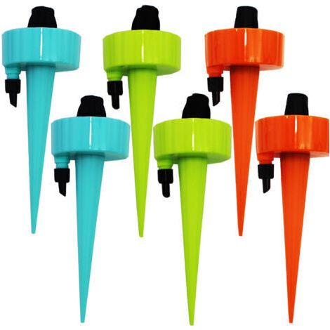 Kit d'irrigation goutte à goutte 6 pièces, système d'irrigation automatique des plantes par aspersion, dispositif d'arrosage à vitesse réglable pour jardin, plantes en pot d'intérieur et d'extérieur (