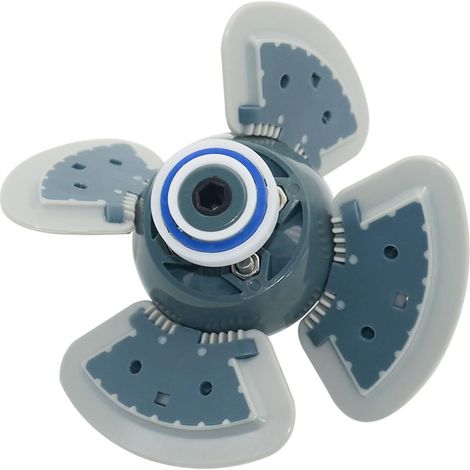 Kit moteur complet pour robot MX6/MX8 – Réf. R0524900 – 3 ventilateurs + 6 courroies + 6 arbres + 6 pneus noirs (1/4)