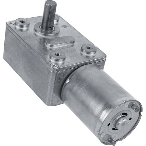 Moteur à engrenages à vis sans fin réversible à couple élevé, moteur réducteur CC 12 V (40 tr/min)