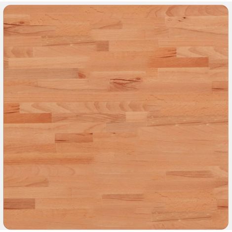 Dessus de table  Dessus de bureau  Plateau de table 60x60x2,5 cm carré bois massif de hêtre