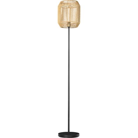 Lampadaire sur pied salon abat-jour en corde de papier design naturel base E27 Max. 40W - Ø 26 x 164H cm (1/5)