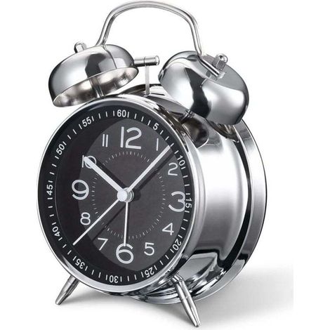 Ce réveil rétro à quartz silencieux de 10 cm est conçu pour les adultes en quête d'un sommeil profond. Sans tic-tac, il est doté d'un rétroéclairage, de deux alarmes et d'aiguilles analogiques, et se (1/3)