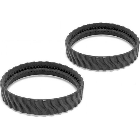Pistes Pneus 2 pcs Accueil Pratique Accessoires Natation Piscine Remplacement Remplacement Rapide Connexion en Caoutchouc Outil R0526100 Facile Installer UE Pneu pour Zodiac MX8 MX6 (1/5)