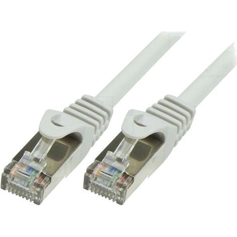 Cordon de raccordement F-UTP Cat.5e gris - 0.25m