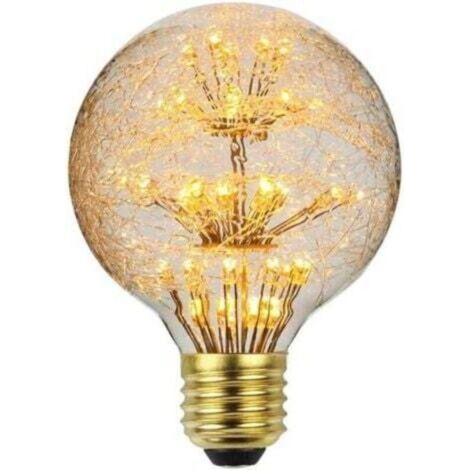 LaBlanc - Lampadina LED Vintage RGB Firework Edison Lampadina 3W 220/240V E27 Lampadina Decorativa (G80) [Classe Energetica G]