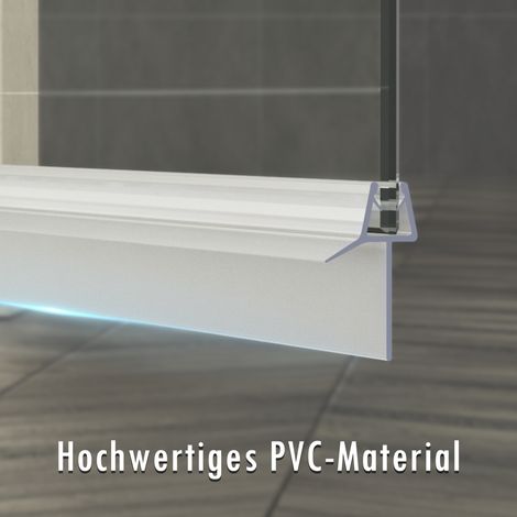 2x 100cm Duschdichtung 8mm Duschtür Dichtung 7mm Wasserabweiser Ersatzdichtung Duschtürdichtung 20mm Gummilippe (1/5)