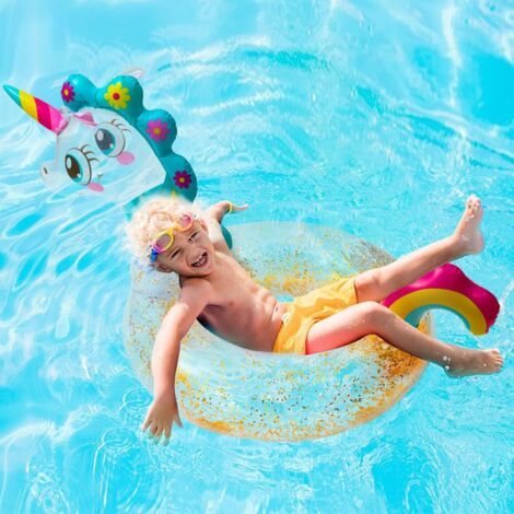 FVBJD - Anneau De Natation Licorne, Bouée De Natation, Bague De Flotteur De Piscine D Ete En Pvc Pour Piscine Bord De Mer 32095 B