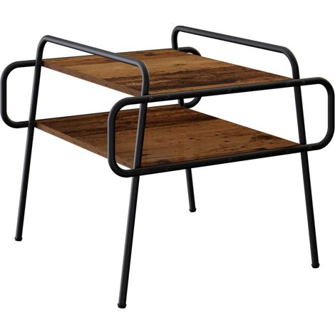 Couchtisch Altholz 60 x 60 x 51 cm Holzwerkstoff vidaXL (1/5)