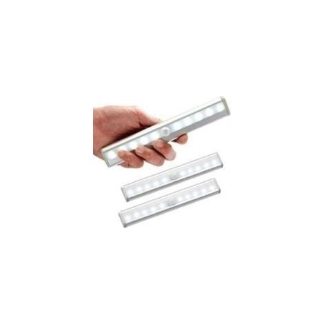 Kit de 3 spots LED sans fil avec détecteur de mouvement pour intérieur – Éclairage LED pour placards, armoires et escaliers, avec bande magnétique et piles (lumière chaude, 10 LED), veilleuse enfant e (1/4)