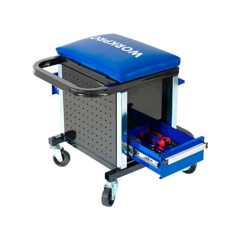 Siège Roulant Outils Workpro Kit Mécanique Complet Et Mobile - Workpro