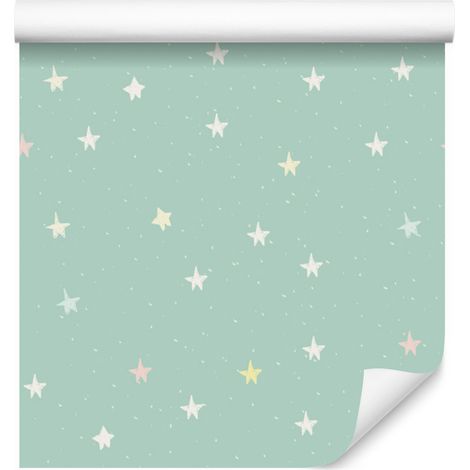 Carta da parati con stelle per soggiorno e camera da letto, 50x1000 cm (1/5)