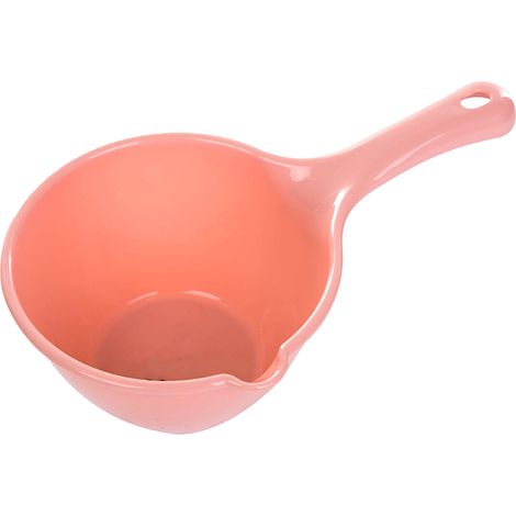 Pelle à eau en plastique à Long manche, louche de grande capacité pour jardin, salle de bains, cuisine rouge (1/5)