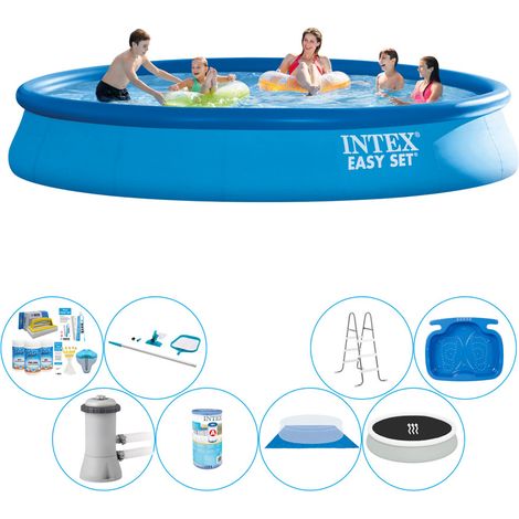 Intex Piscine Easy Set Ronde - 457x84 cm - 8-pièces S20285 (1/5)