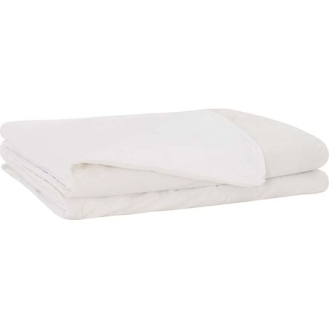 Gewichtsdecke Weiß 122 x 183 cm 5 kg 100% Baumwolle 205T vidaXL (1/5)