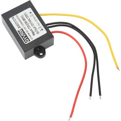 Convertisseur abaisseur étanche IP67, module convertisseur de tension CC 72 V vers CC 12 V 10 A pour véhicules