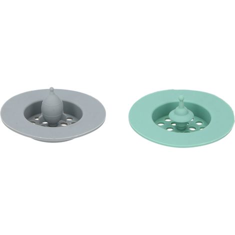 Passoire d'évier Cuisine Elegance 7 cm, 2 pièces, vert/gris
