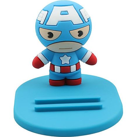 Betterlifefg-support de téléphone de bureau universel dessin animé Captain America bureau mignon support pour Iphone Samsung Xiaomi Huawei téléphone (1/2)