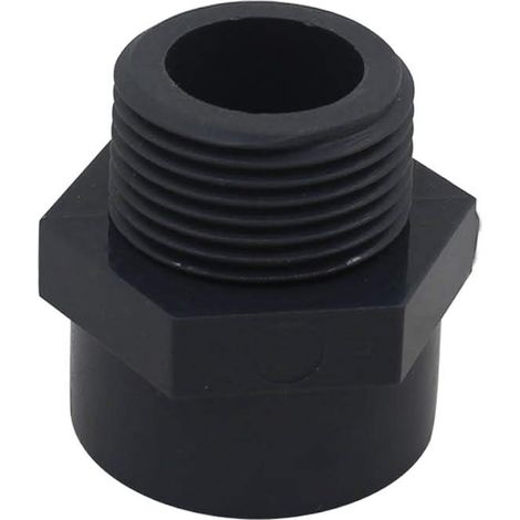 Embout filete pvc male 20 25 32 40 50 63 75 90 110mm embout a visser piscine raccord mixte pvc manchon fileté (Diamètre Interne 25mm - 3/4" filetage)