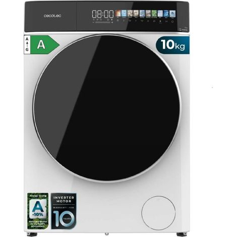 Cecotec Lavadora 10 Kg Carga Frontal Bolero DressCode 10900 Inverter FullColor A. 1400RPM, Bajo Consumo, Pantalla FullColor 10 (1/5)