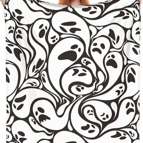 Couverture d'Halloween 100 cm x 130 cm, idéale pour les lits de fête - 18 (1/4)