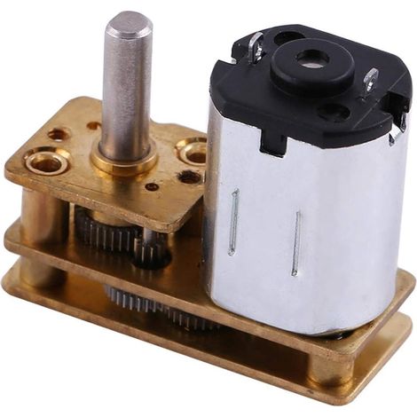 Moteur de réduction - Micro boîte de vitesses en métal Moteur de réduction de vitesse électrique 1pc Métal DC 6V 100 tr/min Micro motoréducteur électrique Boîte de réduction de vitesse (1/5)