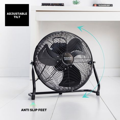 VENTILADOR DE SUELO TAURUS SIROCCO 14 NEGRO