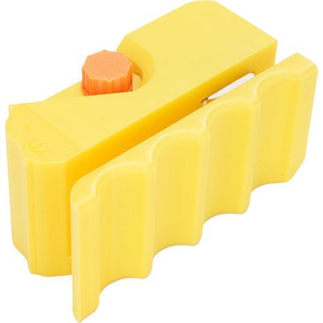Herramienta de corte de cartón para rascadores de gatos de plástico impresa en 3D para tablas de rascadores de 0,3 pulgadas de grosor, color amarillo (1/5)