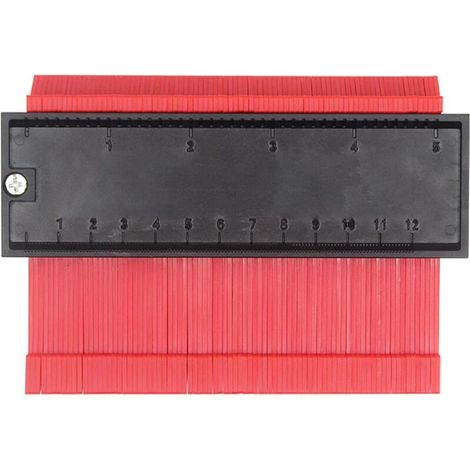 Replicateurs de Contour Copieur De Contour, Duplicateur De Profil, Jauge Duplication Profil, Jauge De Contour Règle, Jauge de Contour Verrouillable, pour Bricolage, Menuiserie (1/4)