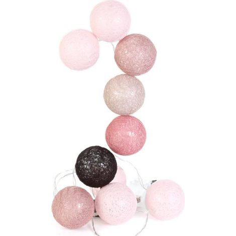 Guirlande Lumineuse à Led "10 Boules" 175cm Taupe (1/3)