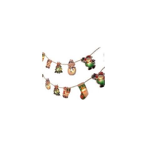 Decoraciones navideñas, guirnaldas de luces para interiores, adornos para ventanas, adornos para árboles de Navidad, guirnaldas de luces para dormitorios, jardines y fiestas - Crezuo