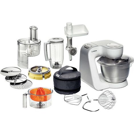 Bosch Styline robot da cucina 900 W 3,9 L Acciaio inox, Bianco (1/7)