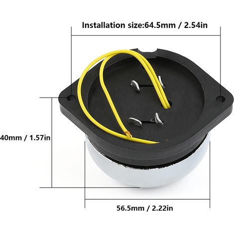 Timbre électrique inox 2 in à frappe intérieure sans étincelle 220V 5W avertisseur sonore (1/5)
