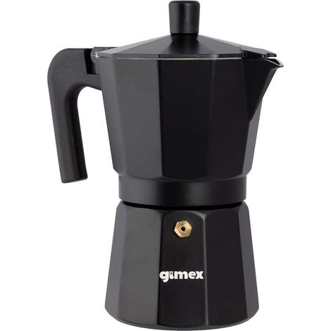 - Percolateur - Noir - Aluminium - 6 tasses
