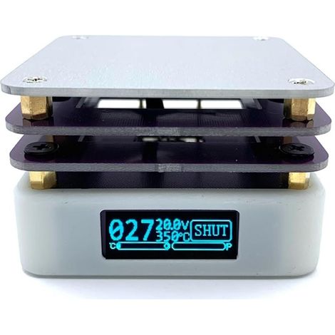 Station de préchauffage de soudure à plaque chauffante électrique 65W Mini plaque chauffante SMD préchauffeur préchauffage Station de reprise carte PCB soudure dessoudage plaque chauffante LED bande o (1/5)