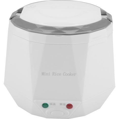 Cuit-riz électrique portable 24V 140W 1,6L, cuiseur multifonction pour camion, cuisson vapeur, blanc, appareil de cuisine nomade (1/5)