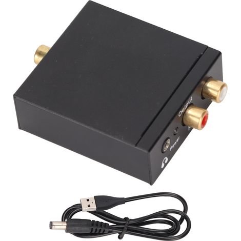 Convertisseur Numérique-Analogique en Alliage d'Aluminium DAC avec Câble d'Alimentation USB