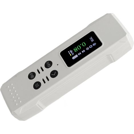 Détecteur de rayonnement nucléaire haute sensibilité avec alarme sonore et lumineuse, écran LCD HD et compteur Geiger pour rayons γ, X et β (blanc). (1/5)