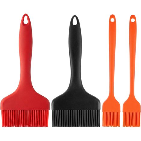 4-Piece 21cm Silicone Kitchen Brush Set, Extra Large Pastry Brush (1/5)