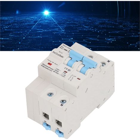 Disjoncteur intelligent WiFi 230 V AC 2P sur rail DIN, disjoncteur à réarmement intelligent, interrupteur différentiel 32 A (1/5)