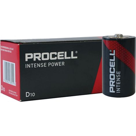 Duracell - procel pila de alcalina itense 1,5 v lr20 d - 10 uds. (1/3)