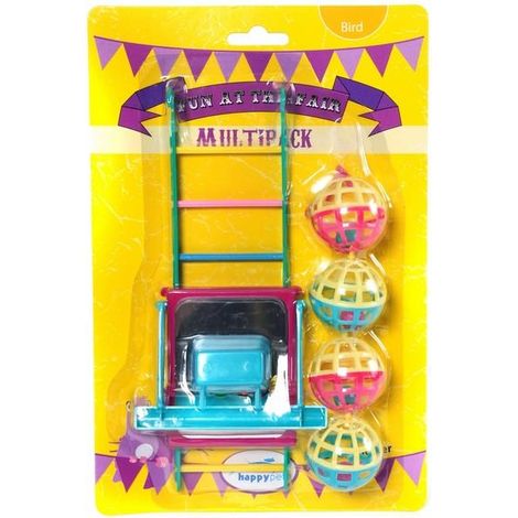 Happy Pet Fun at the Fair Bird Toy Multi-Pack PK6 - 45951