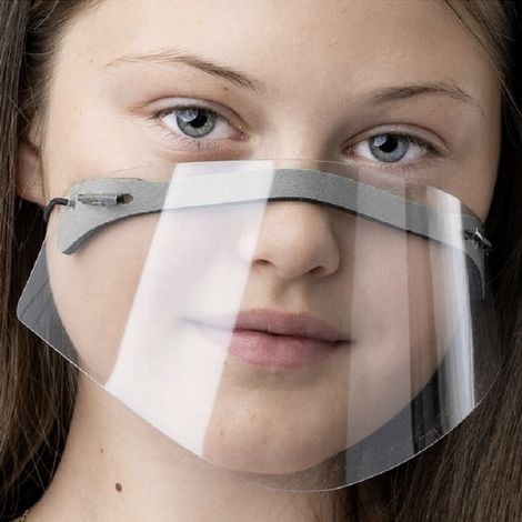 Mini-Nasen- und Mundschutz – grau (1/5)