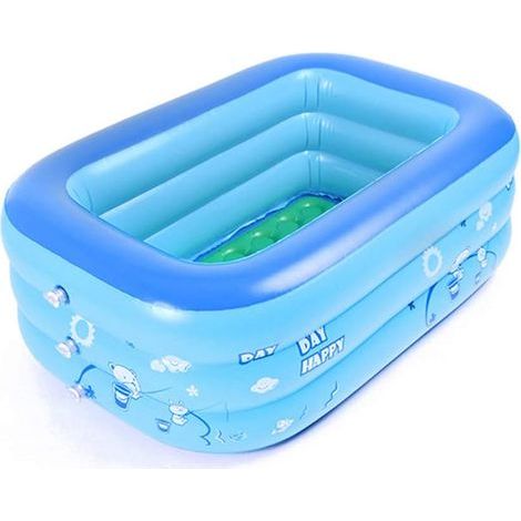 – Piscine gonflable pour bébé – Pliable en PVC – Dimensions 120 x 70 x 35 cm – Douche portable et lavabo pour enfants (1/4)