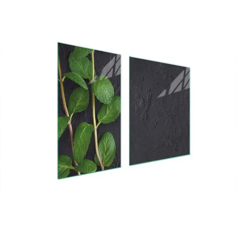 Glasplatte und Schneidebrett 100x52 Mint (1/5)