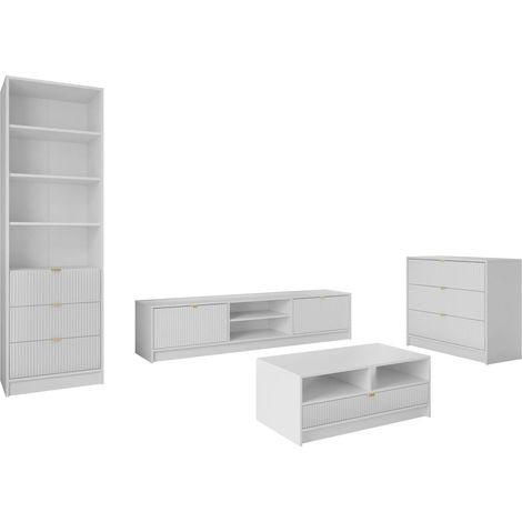 Conjunto de salón Comfivo Papilio VII, Blanco