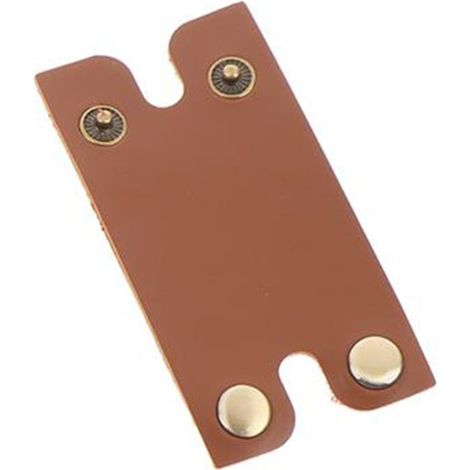 Estuche de cuero marrón claro para maquinilla de afeitar de seguridad – Protector elegante y resistente, 2 piezas, fácil de transportar, ideal para proteger tu afeitadora