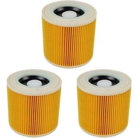 3er-Pack Staubsaugerfilter für Kärcher Serien WD2, WD3, WD3P, NT18, MV2 und MV3, Ersatzfilter für Kärcher Nass- und Trockensauger (1/4)